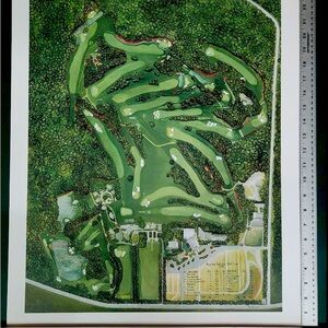 Augusta National Aerial 2006 Broom Print